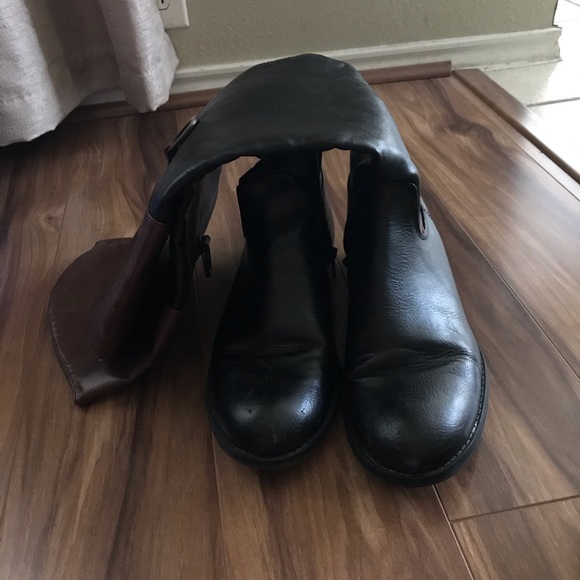 Merona size 8 black and brown boots - Picture 2 of 2